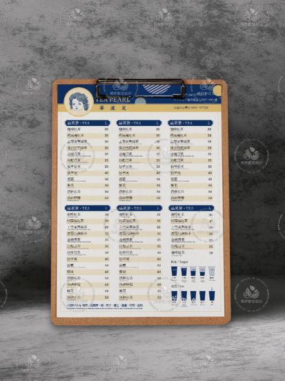 蒂波兒｜菜單設計