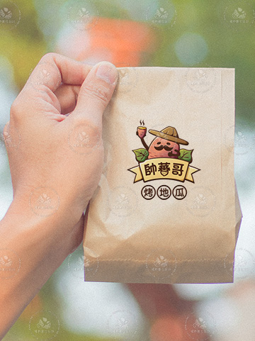 帥番哥烤地瓜｜LOGO設計